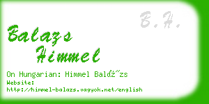 balazs himmel business card